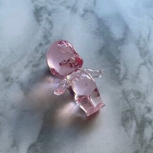 MINI Kewpie doll clear pink figure